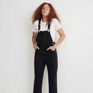 Madewell Women's Straight-Leg Overalls in Lunar Wash (Size XL)
